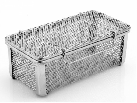 Instrumentkurv Rustfri med lokk 120 x 60 x 45