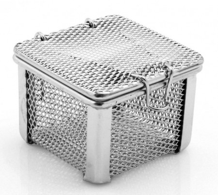 Instrumentkurv Rustfri med lokk 60x60x45