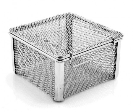 Instrumentkurv Rustfri med lokk 100x100x60